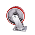 Heavy Duty Red PU on Iron Swivel Casters